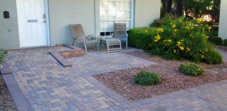 Accessible deck right out the front door overlooks pool