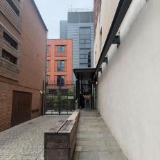 Ramp access to building