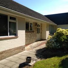 Front door with ramp