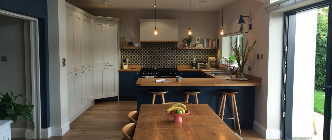 Sliding doors level access to patio