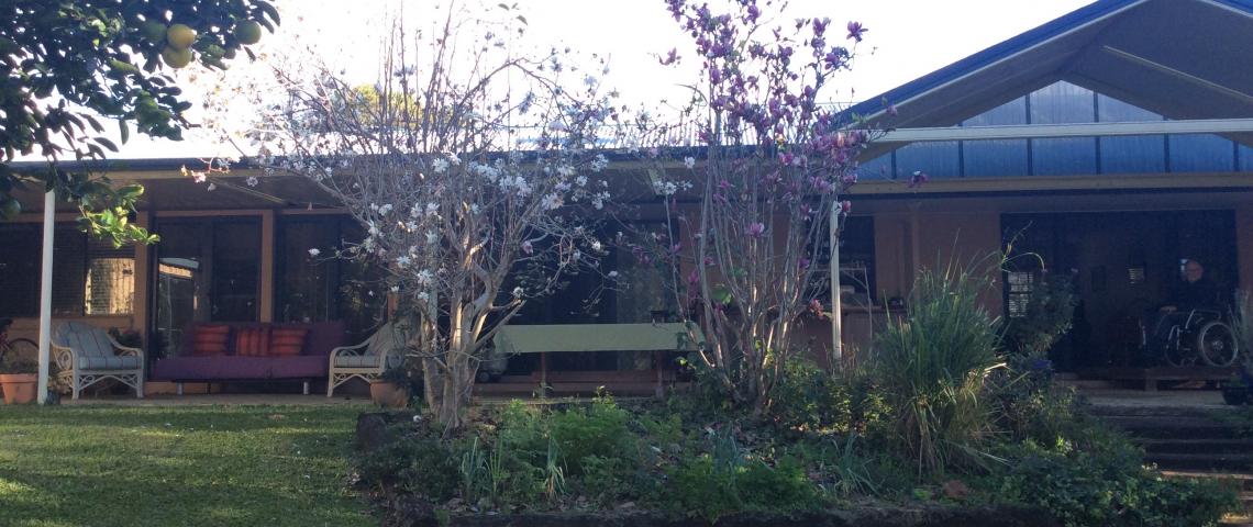 Verandah overlooking the garden