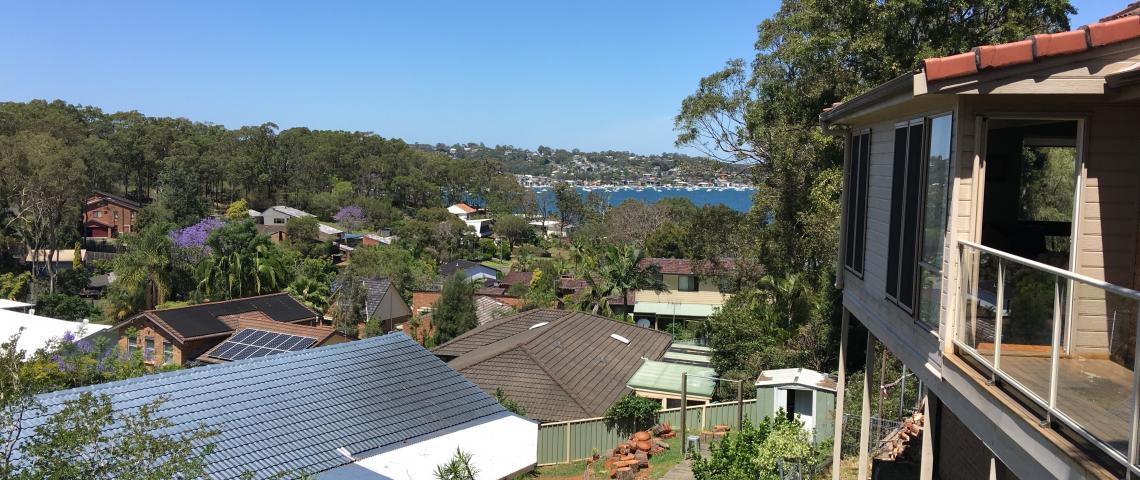 View from deck